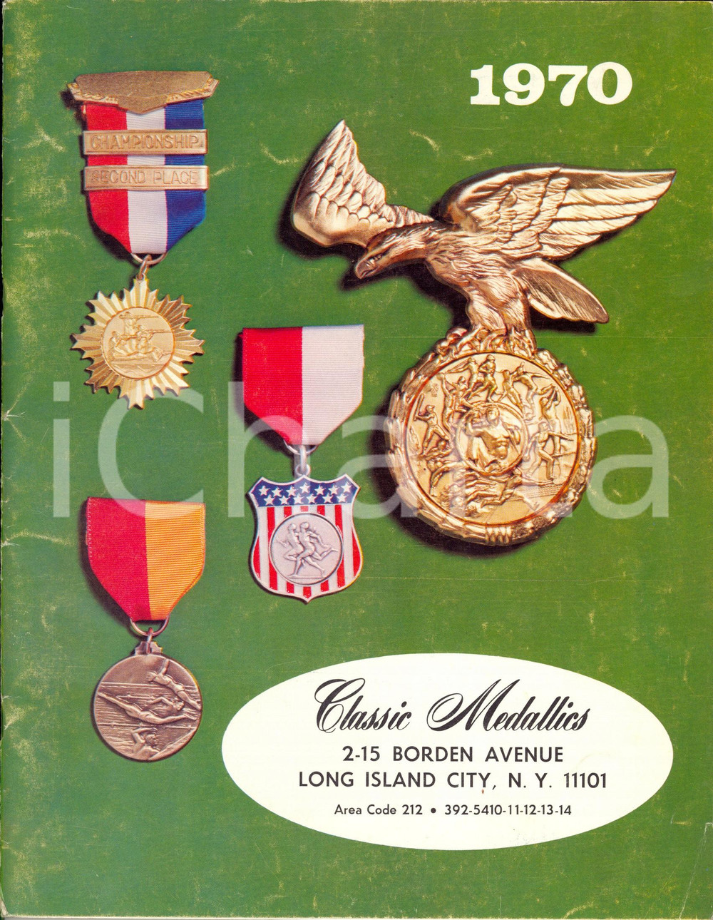 Materiale pubblicitario d’epoca 1970 NEW YORK CITY USA LONG ISLAND Classic medallics Catalogo ILLUSTRATO 1
