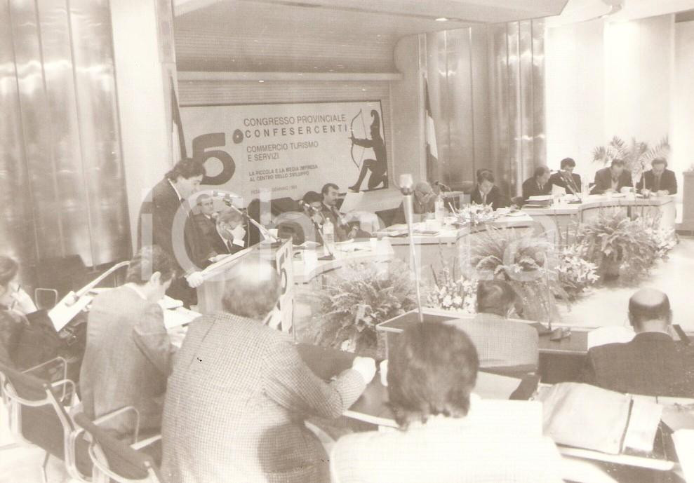 Fotografia d epoca originale 1988 PESARO 5° Congresso provinciale CONFESERCENTI Fotografia 1