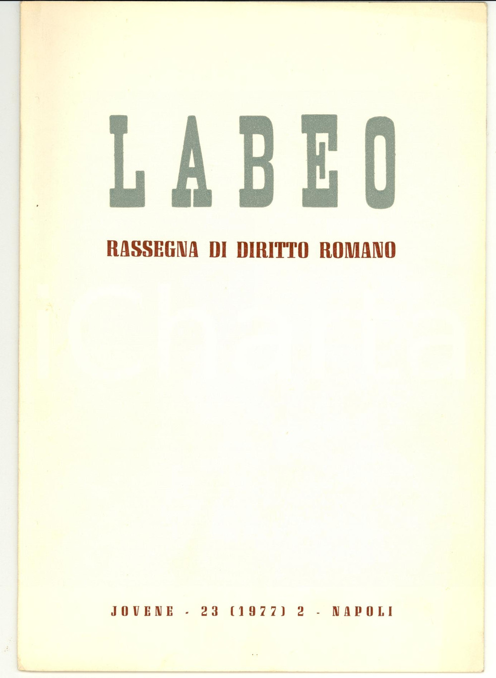 Libro, pubblicazione d epoca 1977 NAPOLI Lucia FANIZZA Senato e crimen repetundarum 1