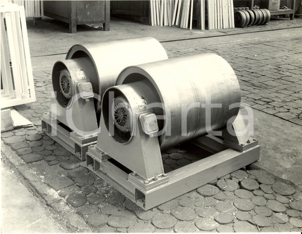 Fotografia d epoca originale 1961 RHO  MILANO Ditta Ing. V. FACHINI  Tamburi automatori FOTOGRAFIA 1