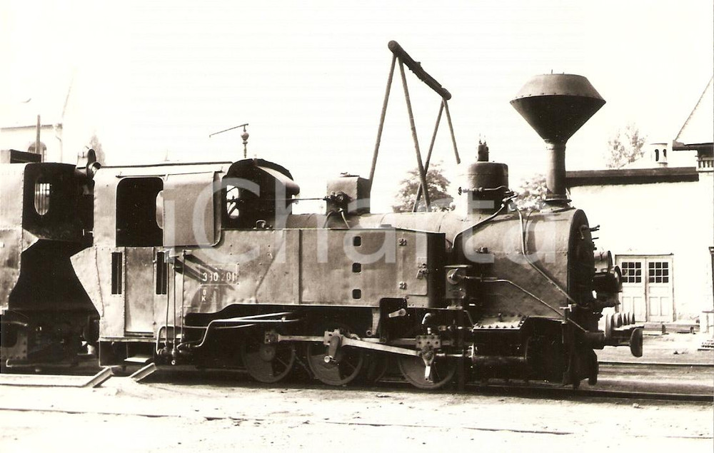 Cartolina originale da collezione 1970 ca UNGHERIA ? Locomotiva a vapore 390.201 Sammlung GRIEBL Cartolina FP 1