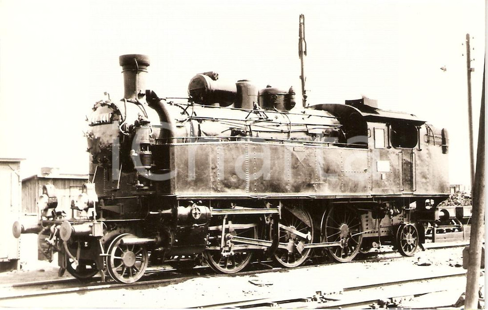 Cartolina originale da collezione 1970 ca UNGHERIA ? Locomotiva a vapore MAV 342.141 Sammlung GRIEBL Cartolina 1