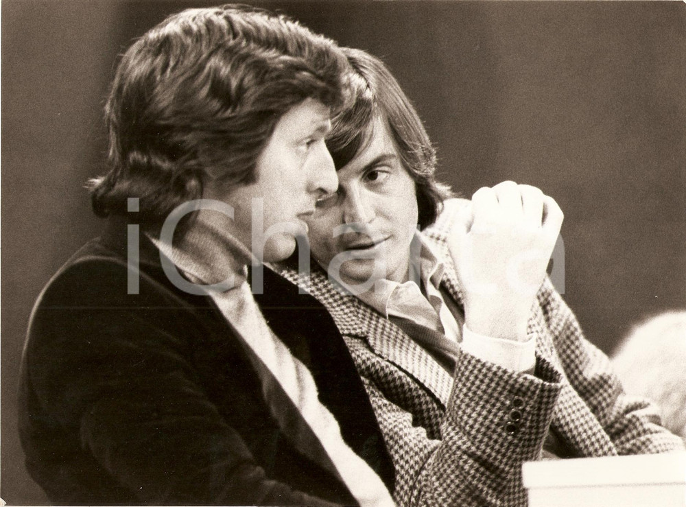 Fotografia d epoca originale 1980 circa TENNIS Adriano PANATTA discute con Sergio PALMIERI Foto 1 1