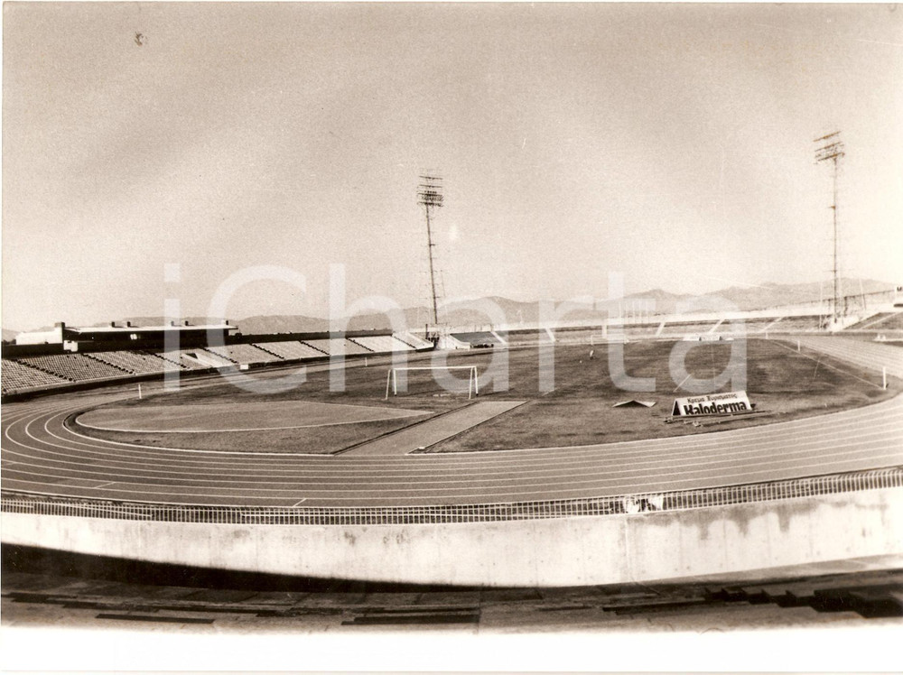 Fotografia d epoca originale 1980 ca NICOSIA Calcio CIPRO MAKARIO Stadium Veduta panoramica KALODERMA Foto 1