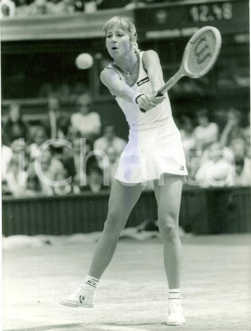 Fotografia d epoca originale 1988 WIMBLEDON UK Tennis Chris LLOYD runner up ladies singles PHOTO 1