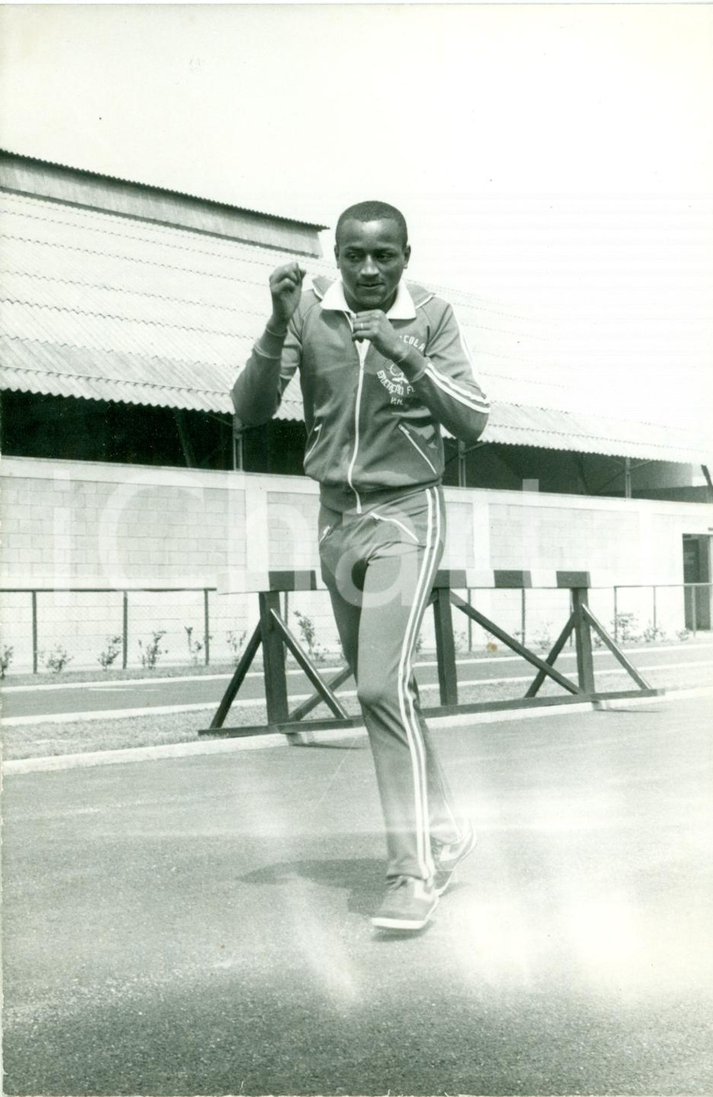 Fotografia d epoca originale 1983 BUENOS AIRES Boxe Corsa Francisco DE JESUS CHIQUINHO pugile Foto 1