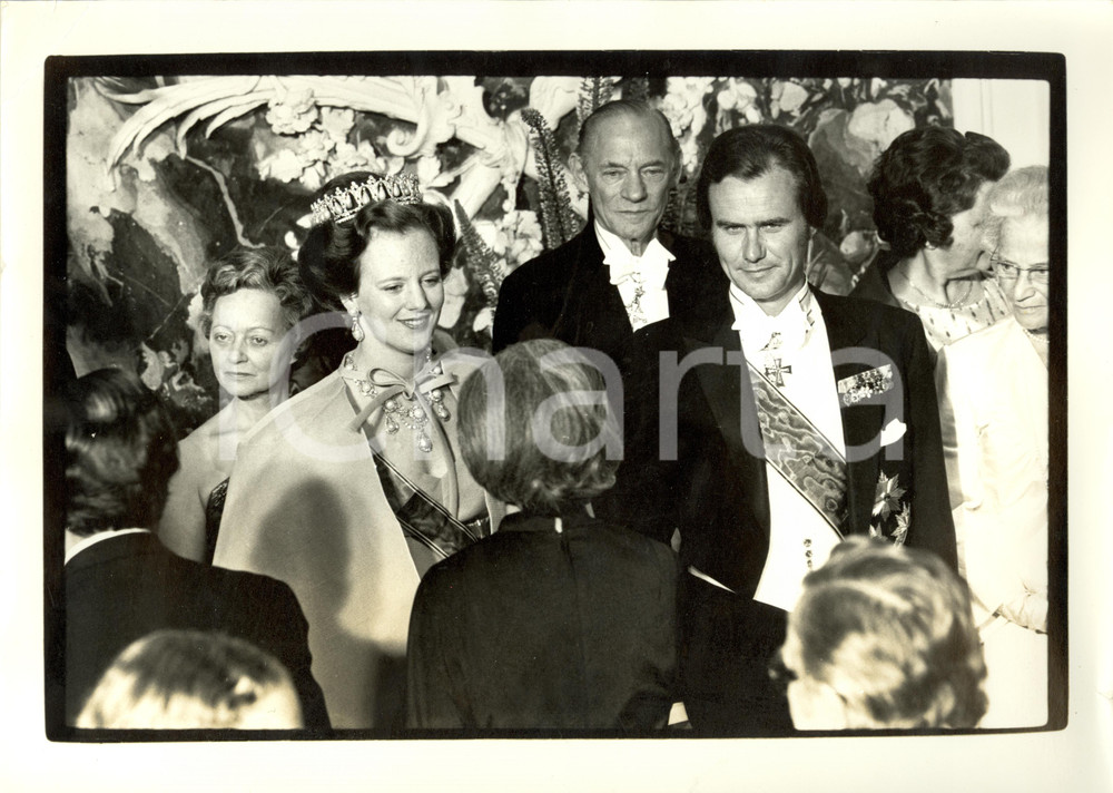 Fotografia d epoca originale 1972 KOLN Margrethe di DANIMARCA Principe Henrik al Castello di BRUHL Fotografia 1