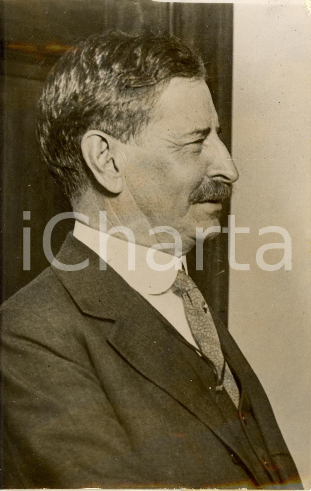 Fotografia d epoca originale 1924 NEW YORK Il segretario della Marina Militare Claude SWANSON Fotografia 1