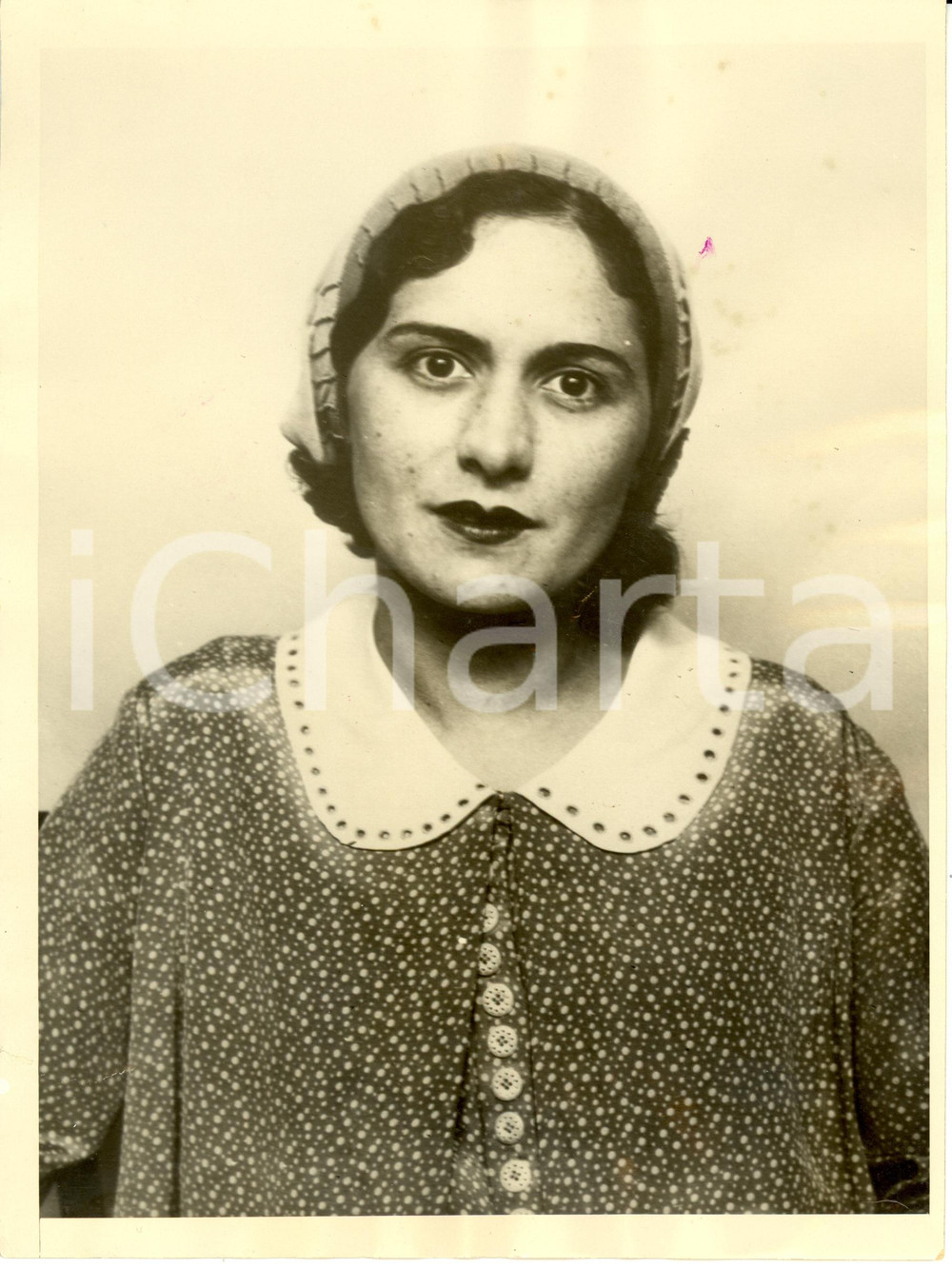 Fotografia d epoca originale 1940 ca HAVANA RITA SHELTON arrestata per propaganda antigovernativa Fotografia 1