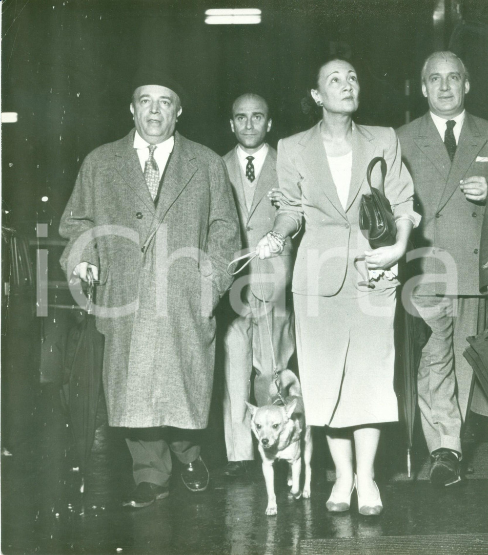 Fotografia d epoca originale 1952 MILANO Elsa MERLINI e Nino BESOZZI a passeggio Fotografia 1
