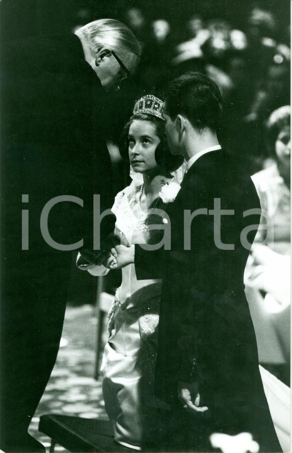 Fotografia d epoca originale 1965 BERLIN Friedrich August VON OLDENBURG MarieCÃ©cile di PRUSSIA all altare 1