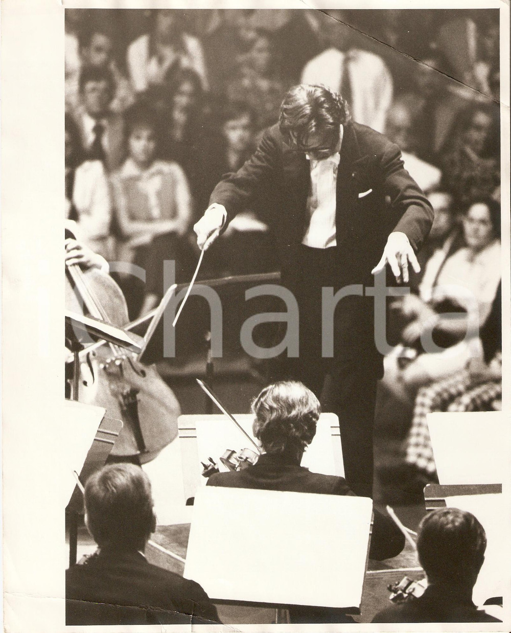 Fotografia d epoca originale 1960 ca SOLISTI ZAGABRIA Antonio JANIGRO dirige l orchestra RITRATTO Fotografia 1
