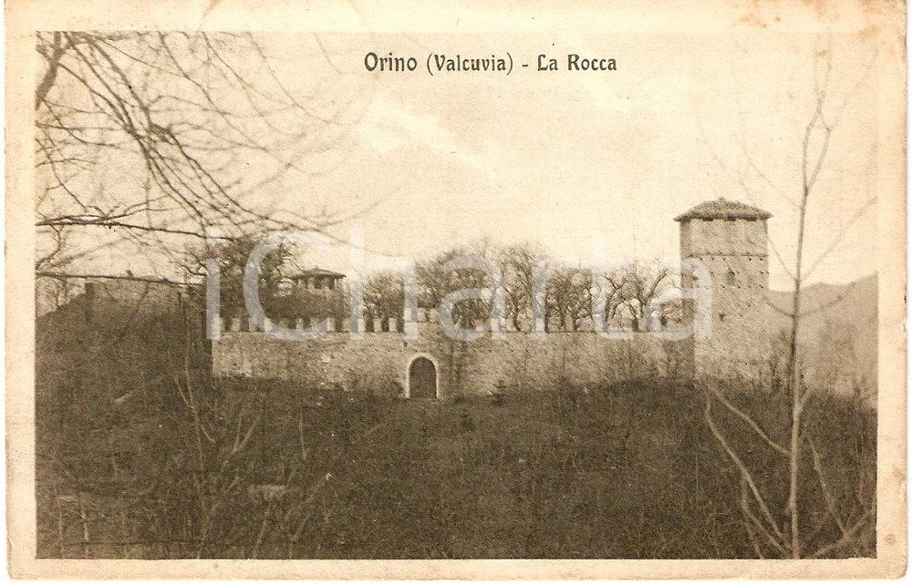Cartolina originale da collezione 1925 ORINO VA Panorama con la Rocca VALCUVIA Cartolina FP VG 1