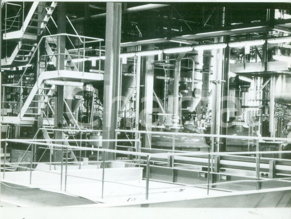 Fotografia d epoca originale 1981 BASEL Produzione di coloranti alla fabbrica SANDOZ Fotografia 1