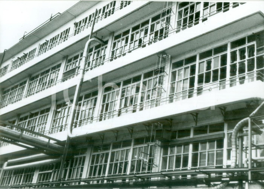 Fotografia d epoca originale 1987 BASILEA SVIZZERA Veduta esterna stabilimenti SANDOZ Fotografia 1