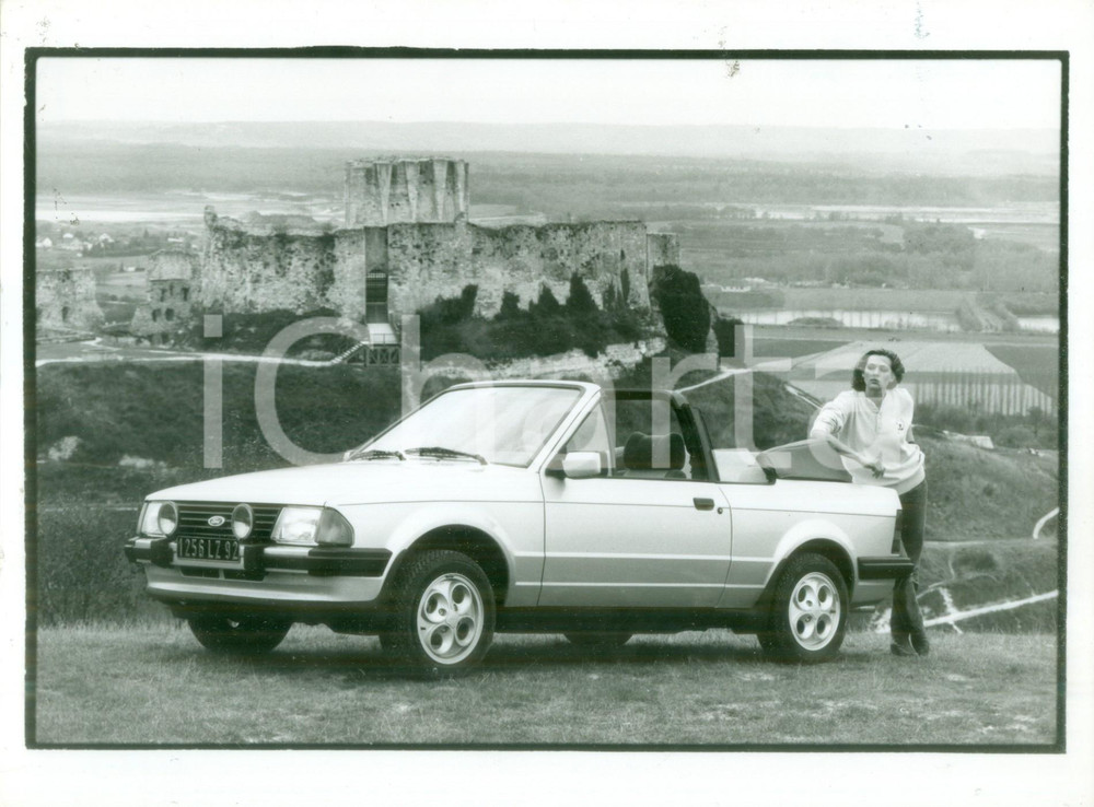 Fotografia d epoca originale 1990 ca FRANCIA Automobile FORD decappottabile Fotografia pubblicitaria 1