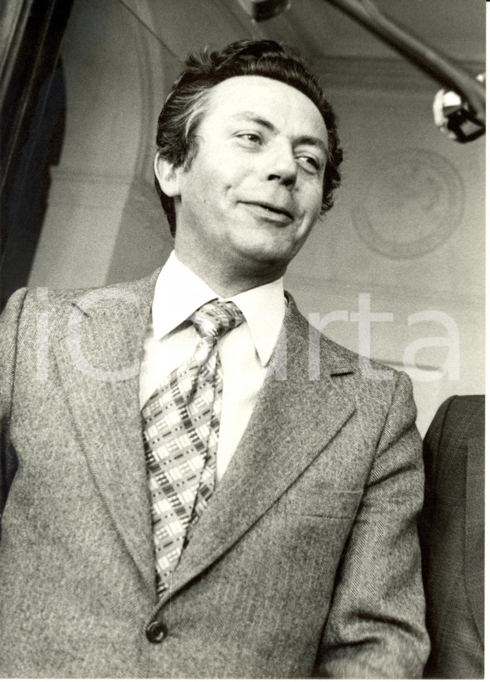 Fotografia d epoca originale 1978 PARIS Yvan CHARPENTIE Presidente CGC dopo incontro con Jacques CHIRAC 1