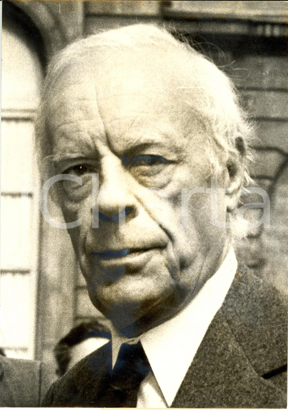 Fotografia d epoca originale 1975 VIENNE F Pierre ABELIN Ministro Cooperazione alle elezioni amministrative 1