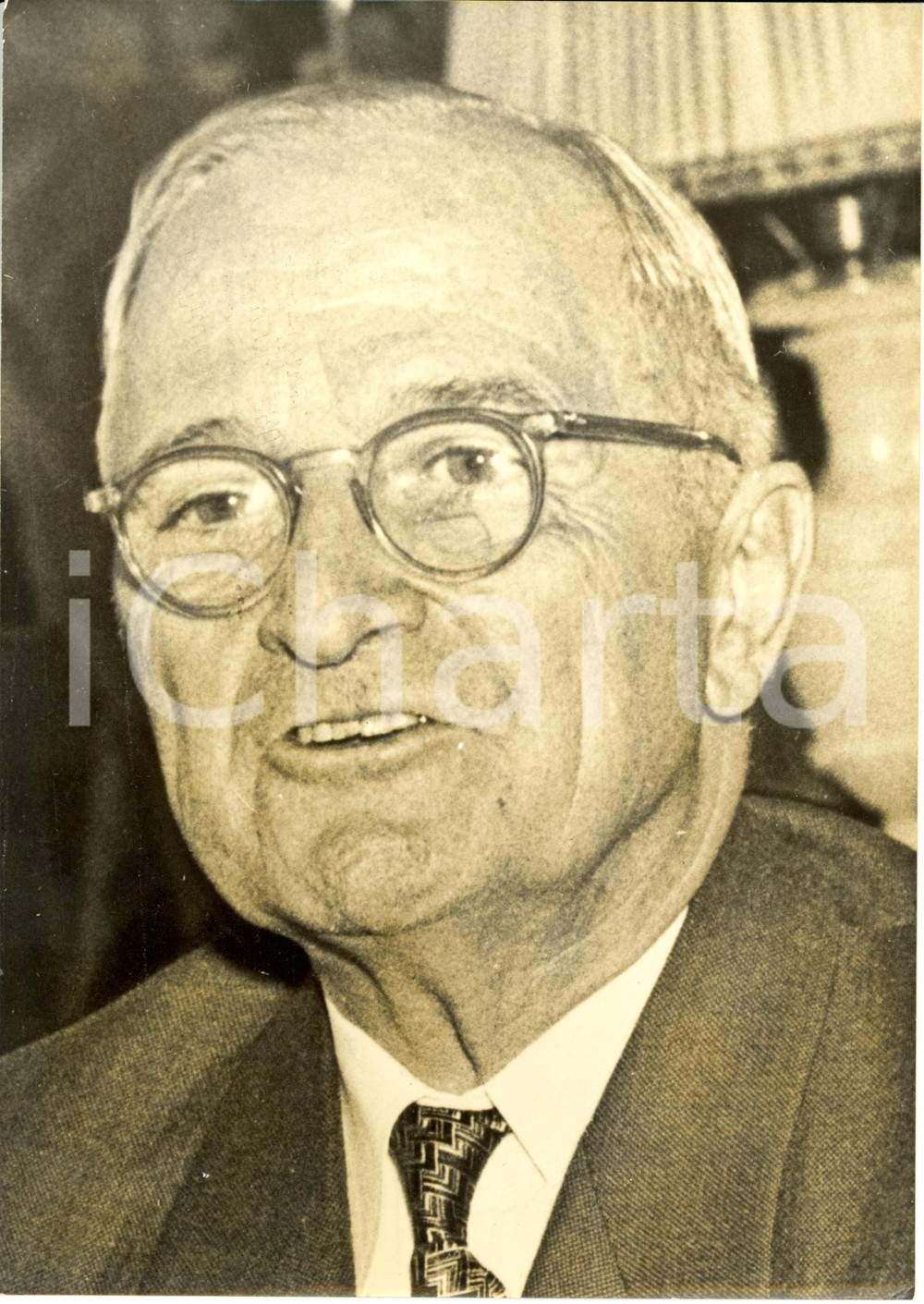 Fotografia d epoca originale 1971 KANSAS CITY Harry TRUMAN ex Presidente USA ricoverato Fotografia KEYSTONE 1