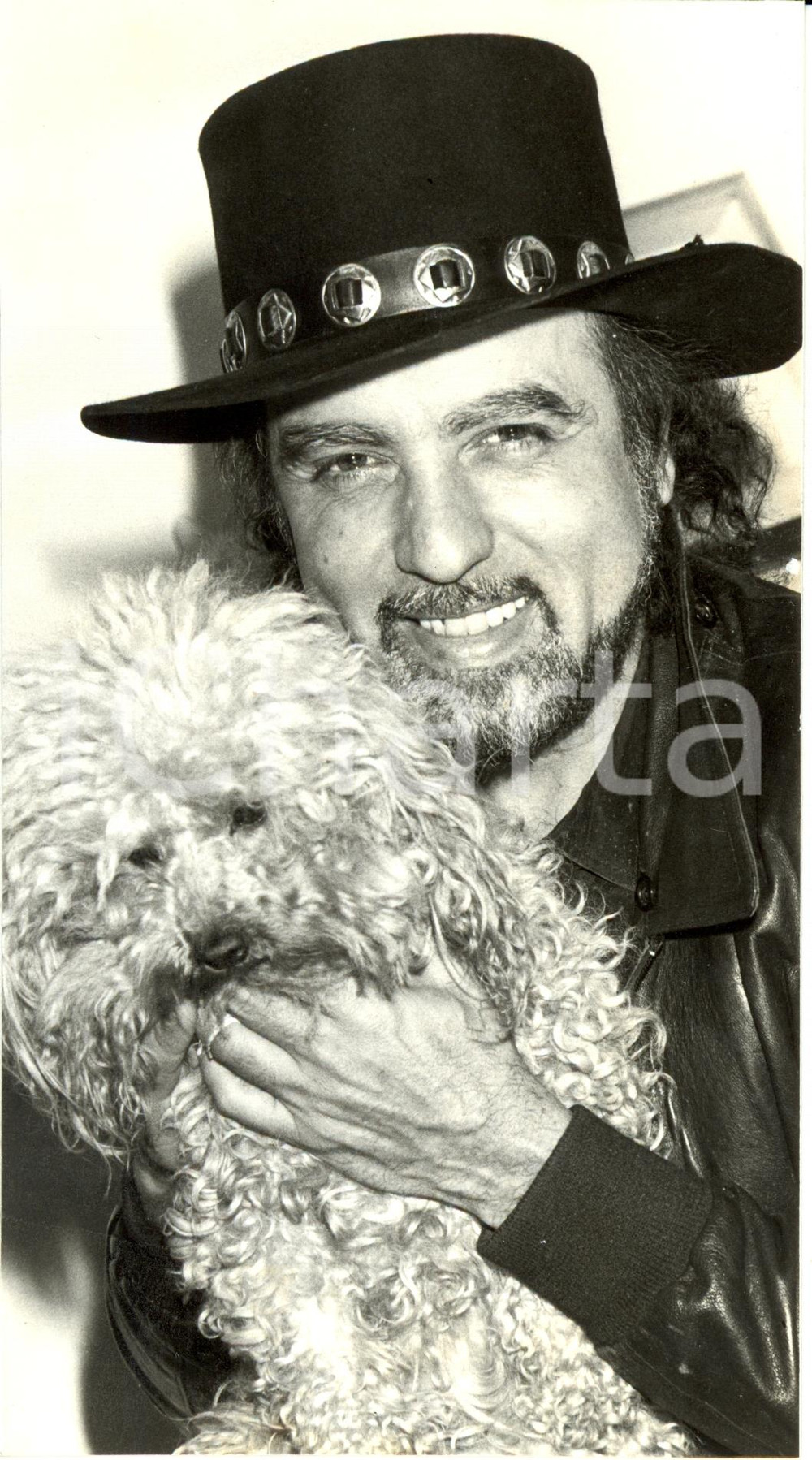 Fotografia d epoca originale 1990 ca FRANCE Danyel GERARD chanteur Photographie Daniel SCHMITT 8 x 16 cm 1