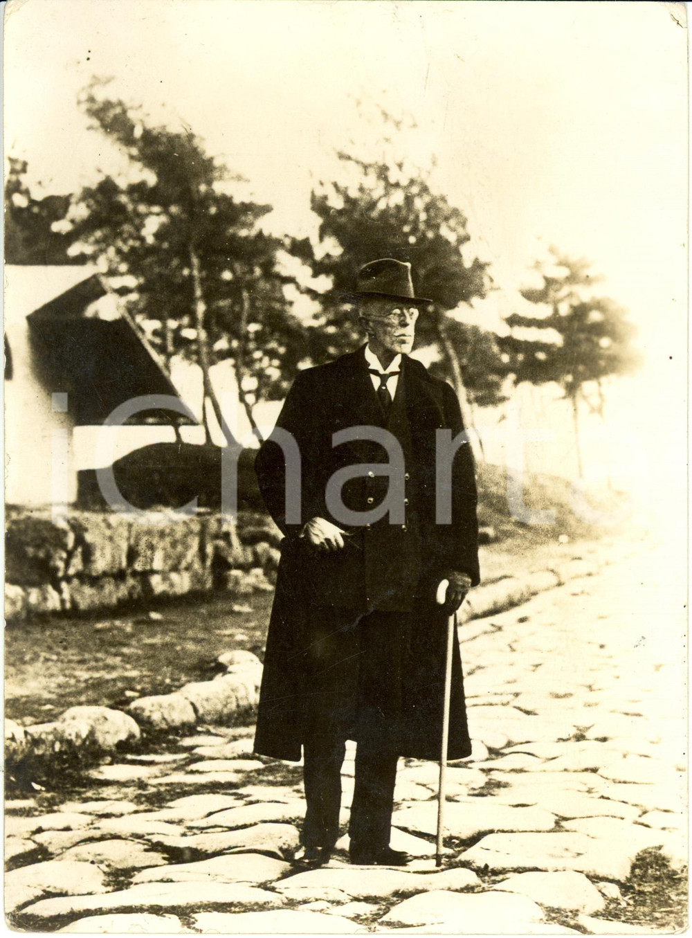 Fotografia d epoca originale 1940 ca BERLINO GERMANIA Gustavo V Re di SVEZIA Fotografia 1
