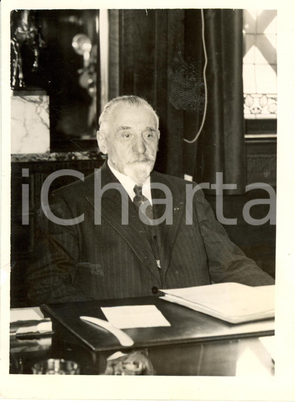 Fotografia d epoca originale 1940 PARIS F Monsieur PUECH nouveau PrÃ©sident du Conseil Municipal Photo 1