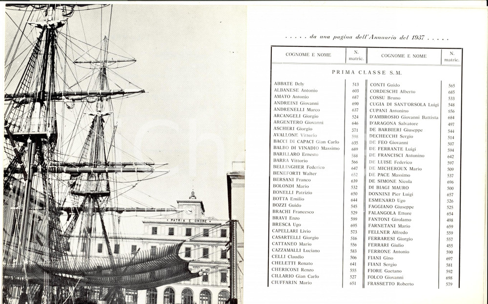 Documento originale, autentico 1977 Accademia Navale LIVORNO Programma riunione CORSO ALCIONE 40Â° Anniversario 1