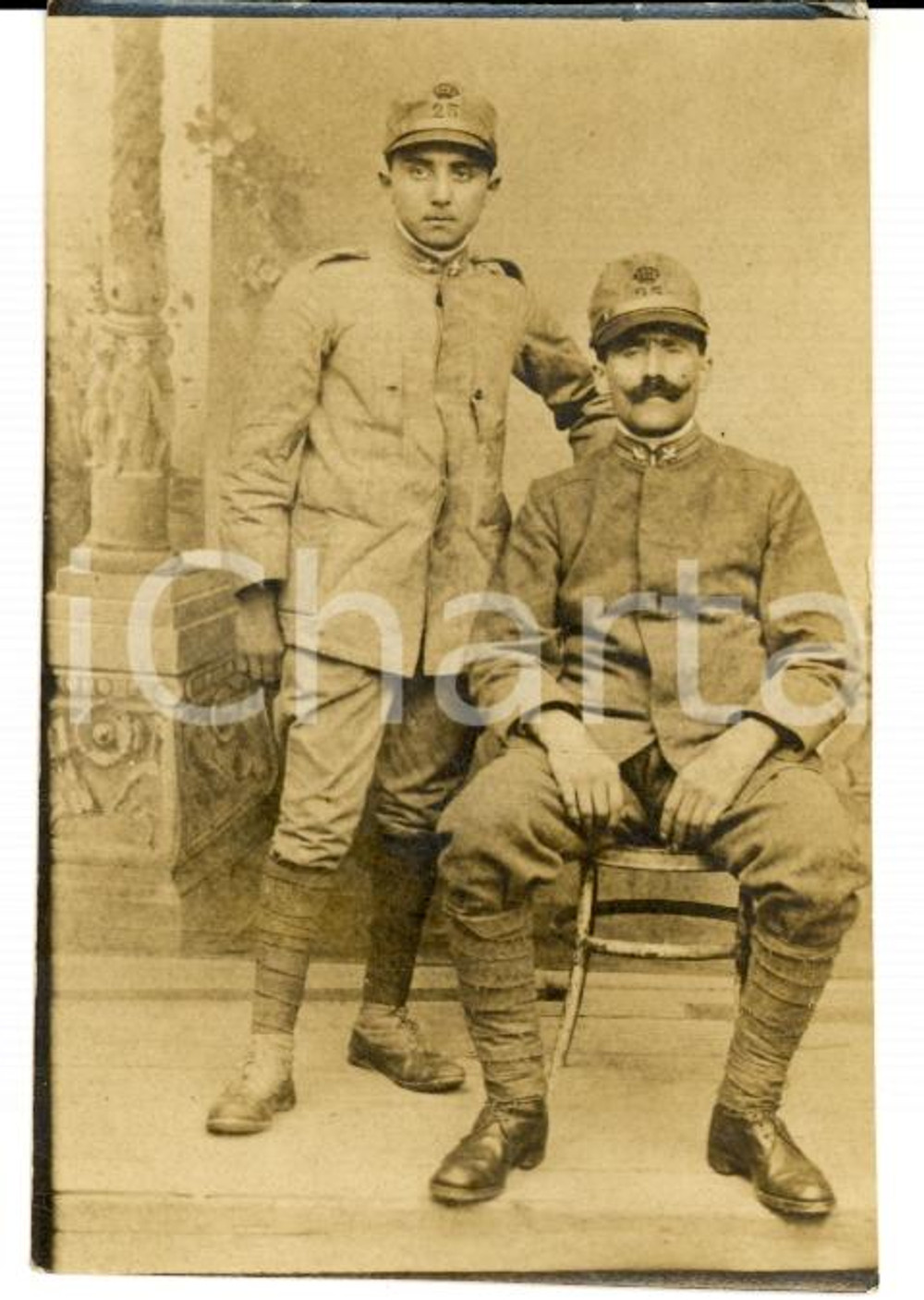 1917 PIACENZA 25° Reggimento Fanteria - Ufficiali in barba lunga e faccia sporca