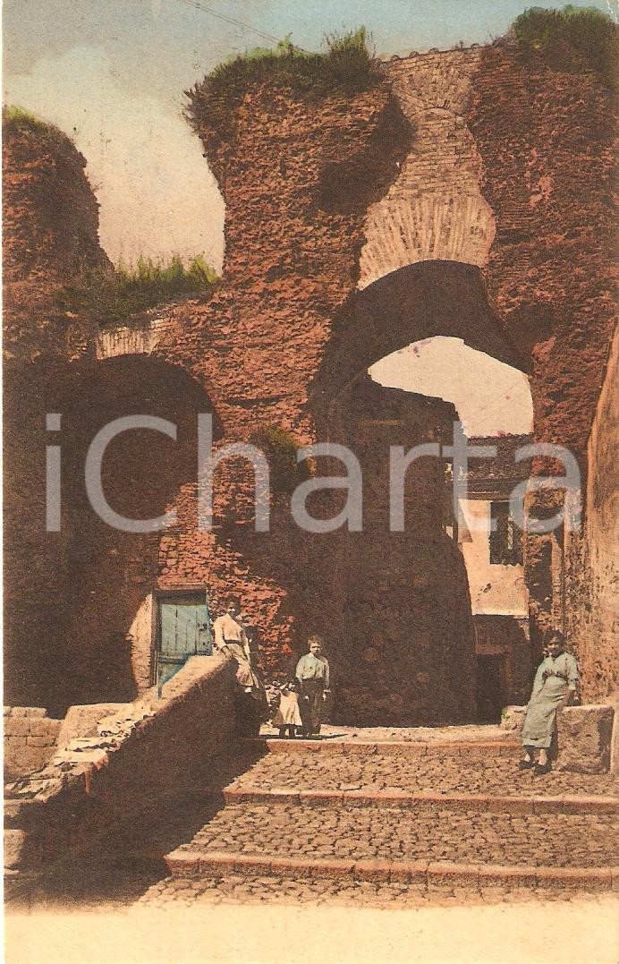 Cartolina originale da collezione 1925 ca BENEVENTO Resti del TEATRO ROMANO Animata Cartolina FP NV 1