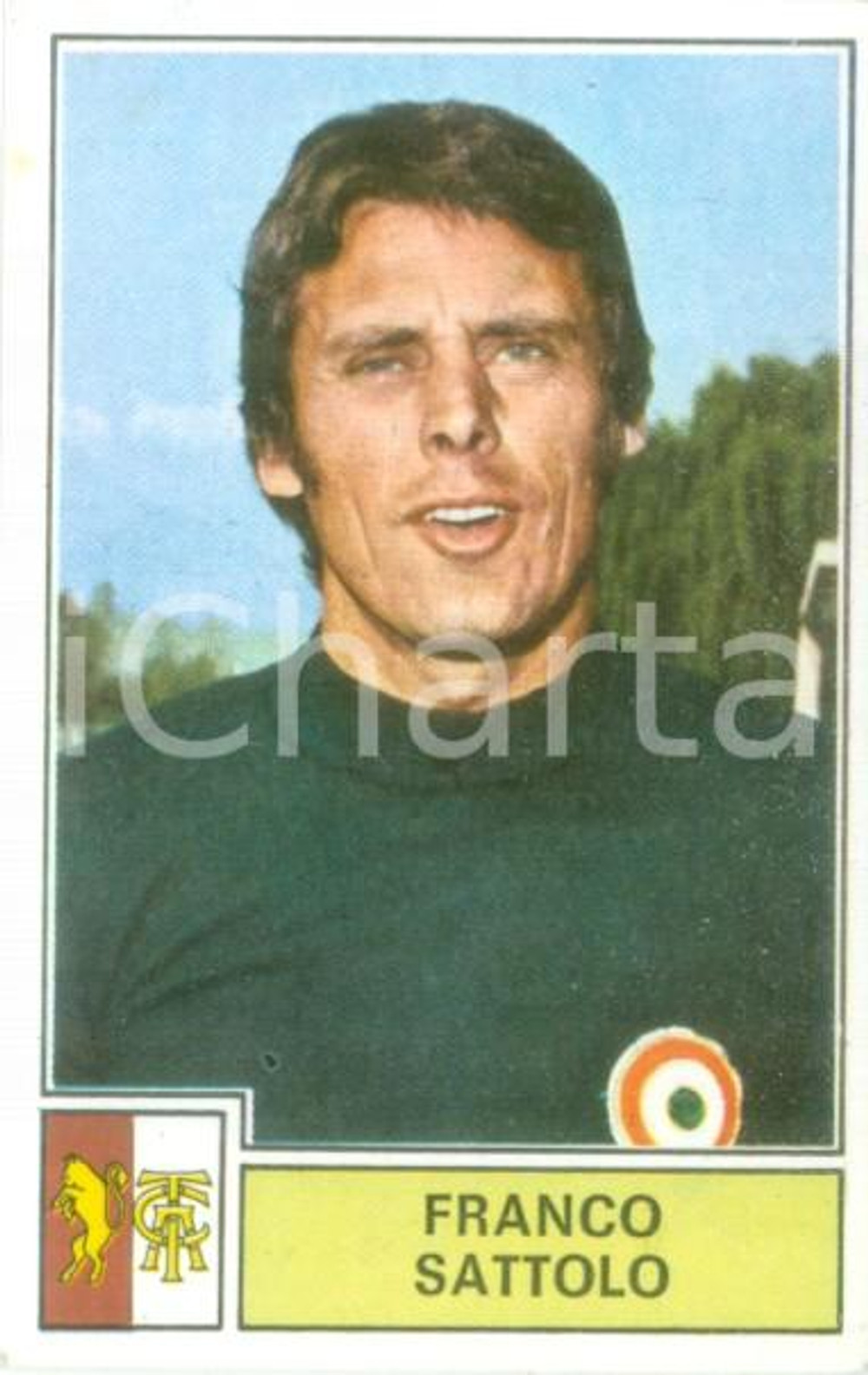 Oggetto da collezione cartaceo PANINI  CALCIATORI 1971  1972 Figurina Franco SATTOLO Serie A TORINO 1