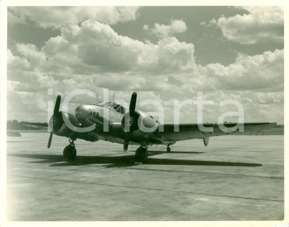 Fotografia d epoca originale 1945 ca USAF, Aereo Lockheed Model 10 Electra Fotografia 1