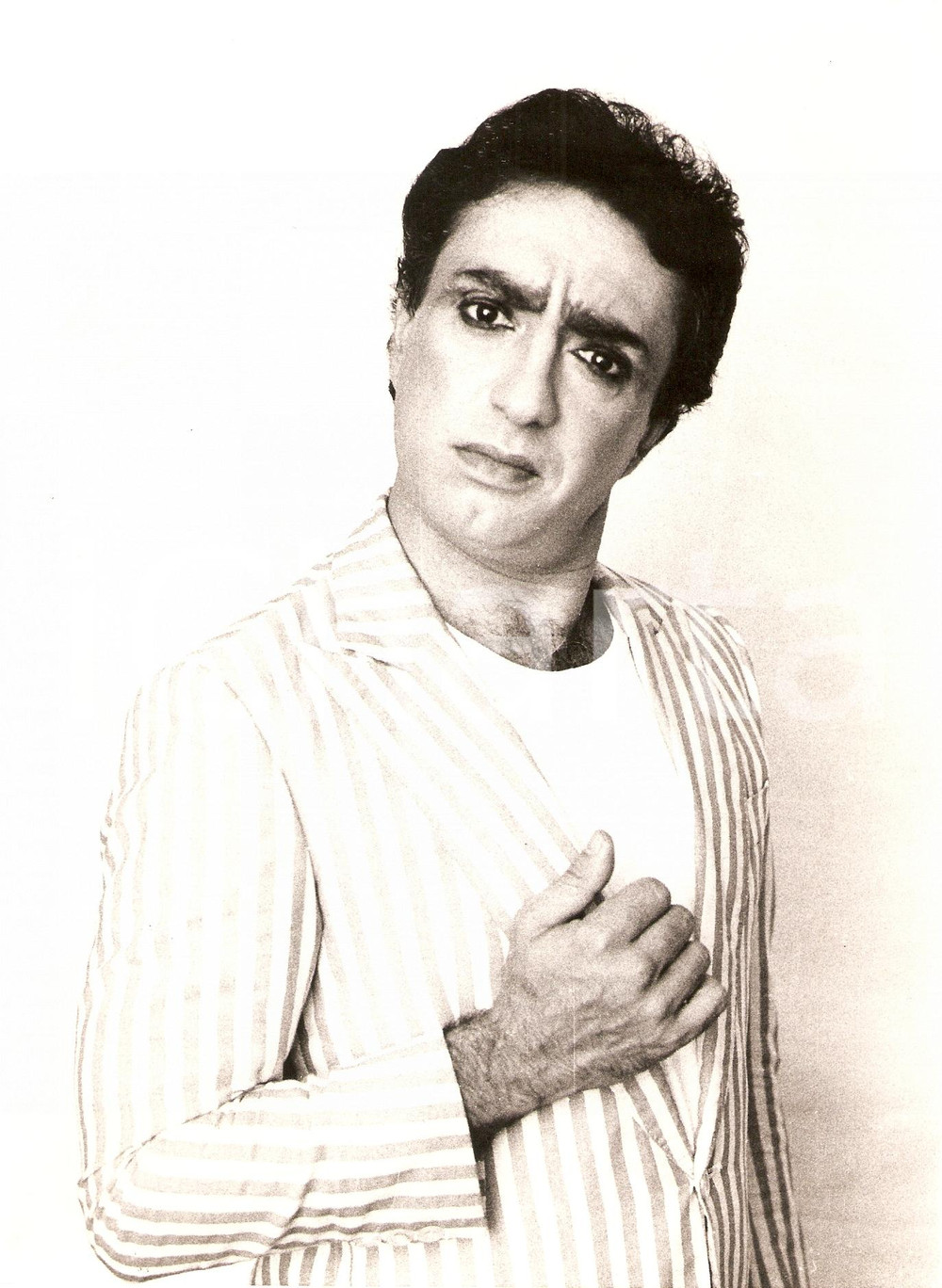 Fotografia d epoca originale 1988 TEATRO Peppe BARRA Ritratto per disco PEPPE E CONCETTA BARRA N.1 Fotografia 1