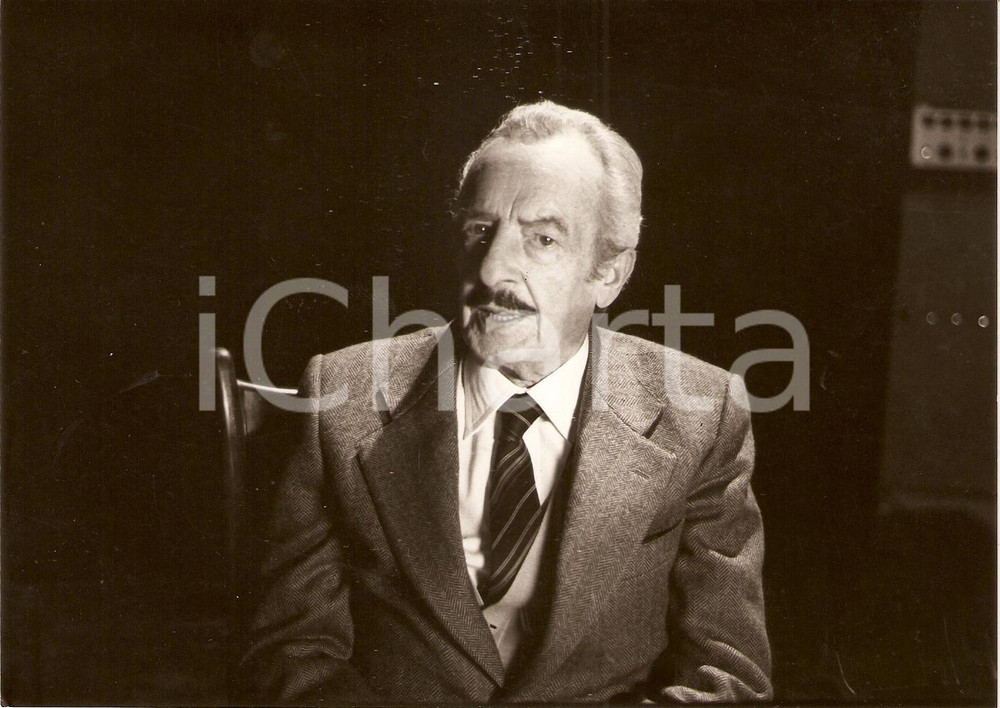 Fotografia d epoca originale 1980 circa TEATRO Ritratto di Nino TARANTO durante spettacolo Fotografia 1