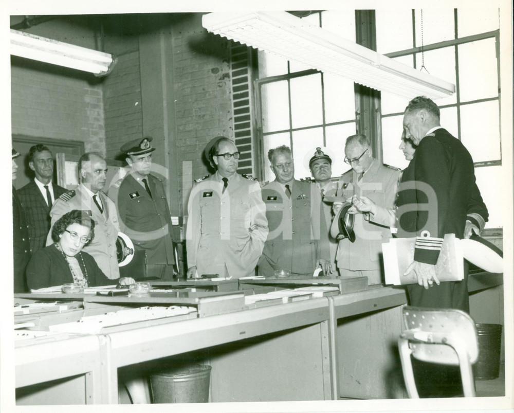 Fotografia d epoca originale 1965 PENSACOLA FLORIDA U.S. NAVY Ufficiali rifornimento tour NAVAL AIR STATION 1