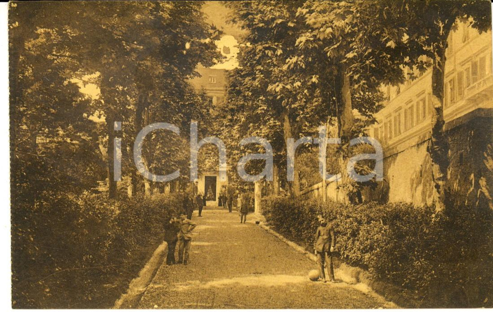 Cartolina originale da collezione 1930 GENOVA CORNIGLIANO Collegio CALASANZIO Viale d accesso Cartolina ANIMATA 1