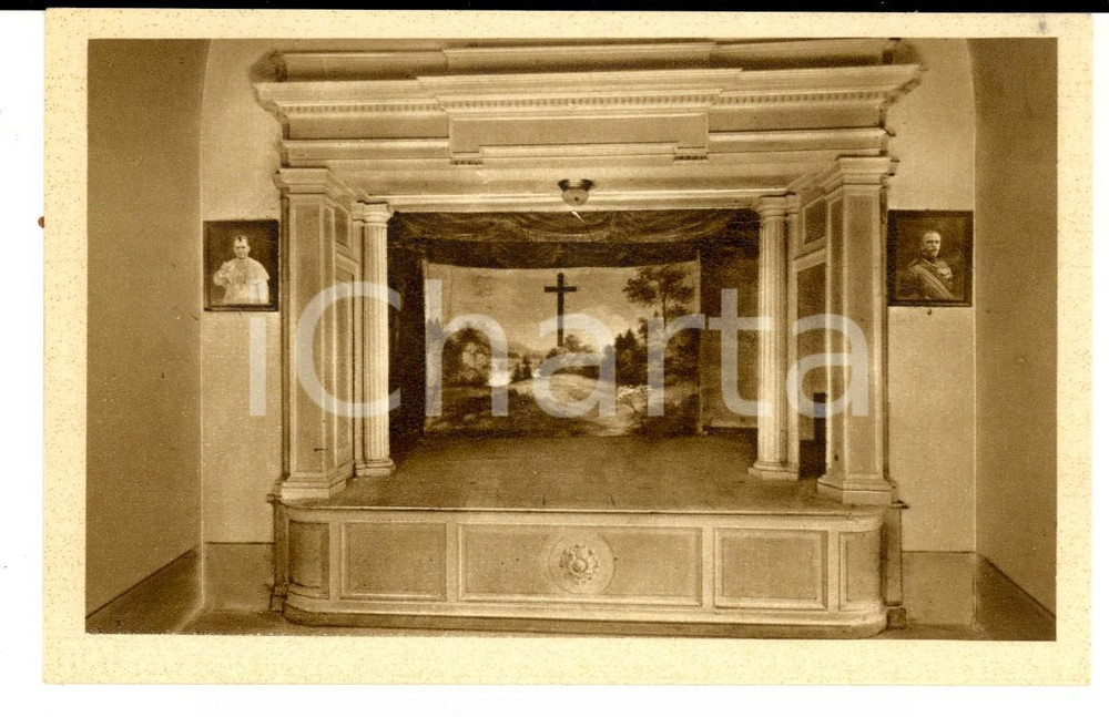 Cartolina originale da collezione 1930 ca ACQUI TERME AL Seminario vescovile  Teatrino Cartolina FP NV 1