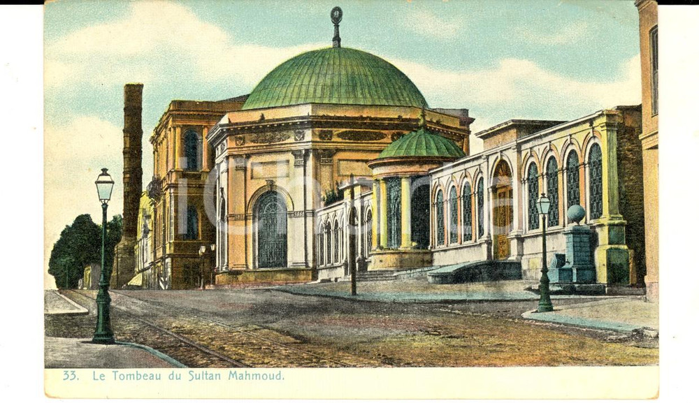 Cartolina originale da collezione 1900 ca ISTANBUL TURCHIA Tomba del sultano MAHMUD Cartolina postale FP NV 1