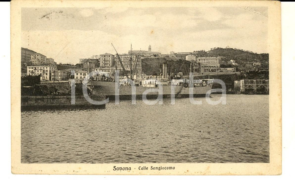 Cartolina originale da collezione 1924 SAVONA Veduta di Colle SANGIACOMO Cartolina postale FP VG 1