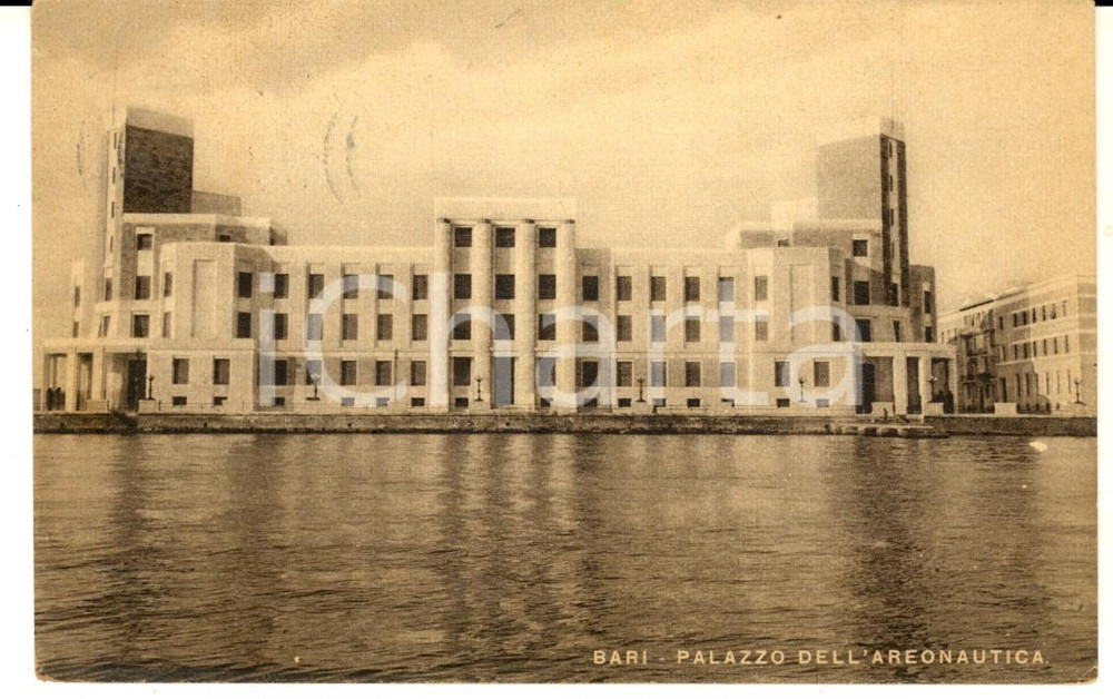 1953 BARI Veduta del Palazzo dell'Aeronautica *Cartolina postale FP  CONDIZIONI: fair    originale e autentica 1