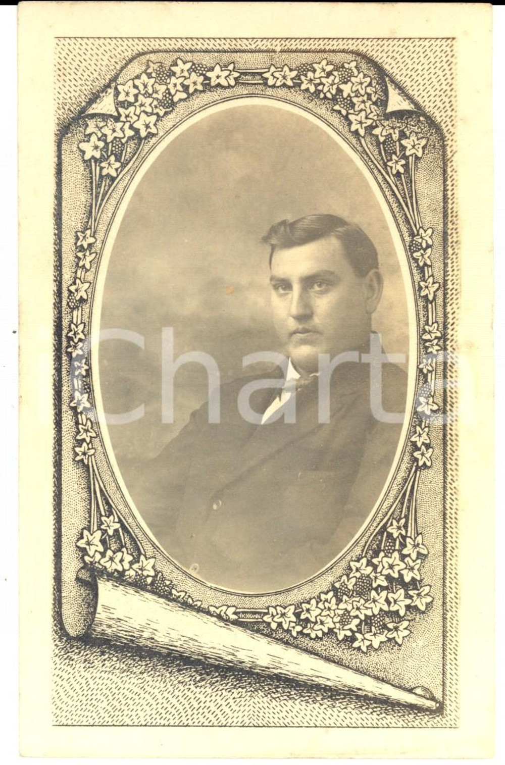 Fotografia d epoca originale 1910 ca STATI UNITI Ritratto di giovane professionista VINTAGE PHOTO 1