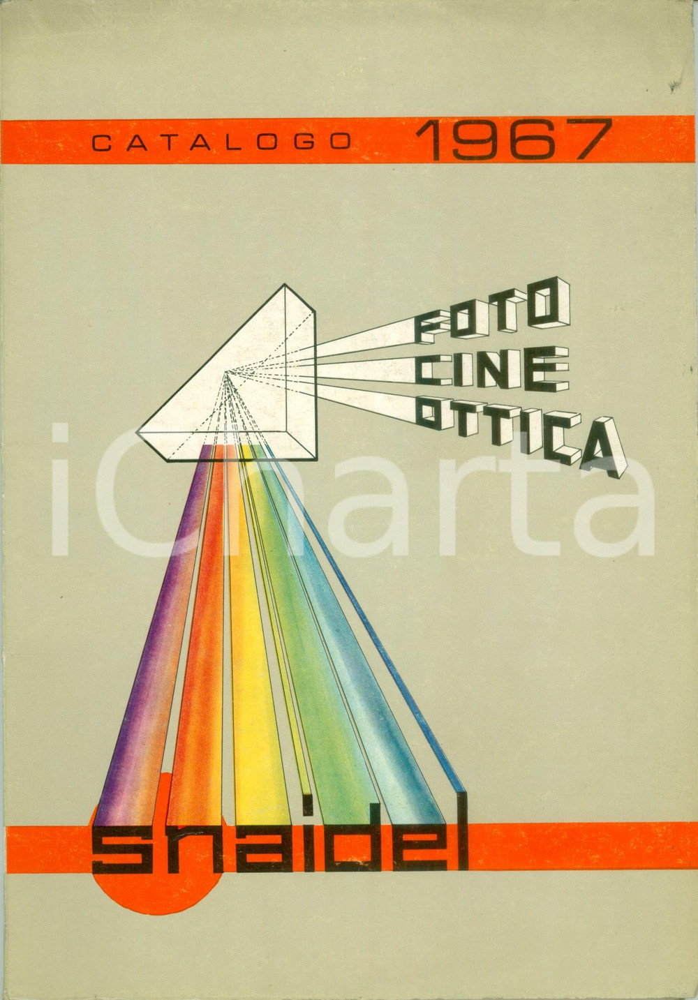 Materiale pubblicitario d’epoca 1967 MILANO Catalogo generale SNAIDEL Foto cine ottica ILLUSTRATO 1