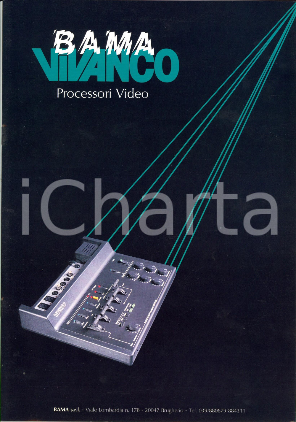 Materiale pubblicitario d’epoca 1990 ca BRUGHERIO MB BAMA s.r.l. Processori video VIVANCO Catalogo ILLUSTRATO 1