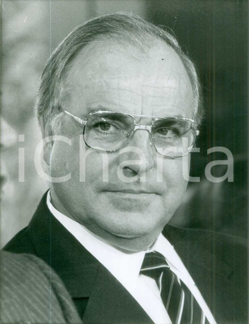 Fotografia d epoca originale 1982 BONN DE Ritratto del Cancelliere Helmut KOHL Fotografia 1