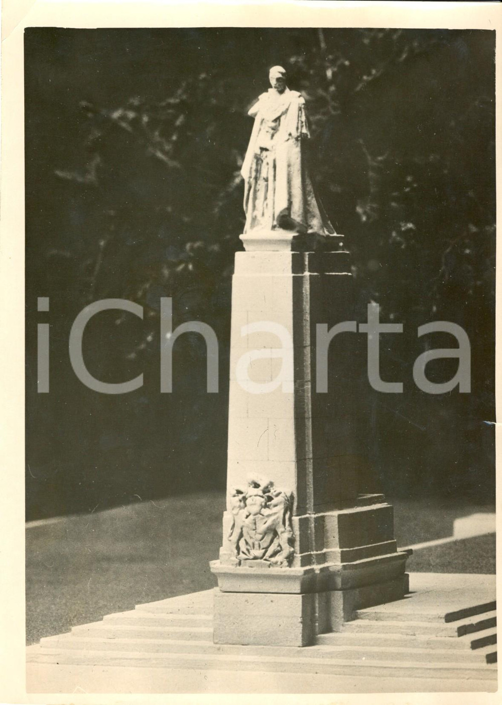 Fotografia d epoca originale 1939 FRANCIA Il modellino del monumento a Giorgio V di William REID DICK Foto 1