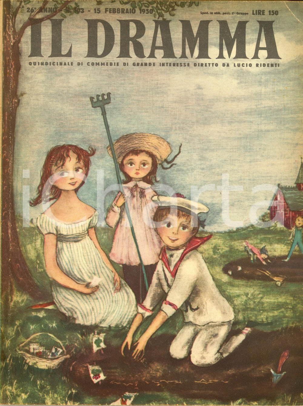 Giornale, rivista storica 1950 IL DRAMMA Noel LANGLEY Gli agnellini mangiano l edera Anno XXVI nÂ° 103 1