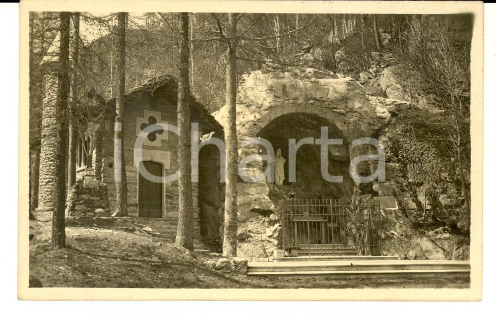 Cartolina originale da collezione 1930 ca MARTASSINA TO Grotta della MADONNA DI LOURDES Cartolina FP VG 1