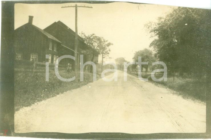 Fotografia d epoca originale 1908 DUNNSTABLE, PENNSYLVANIA USA La nuova strada principale Fotografia 9 x 6 1