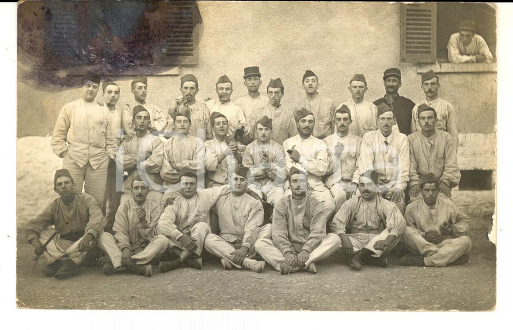 Fotografia d epoca originale 1915 WW1 FRANCE Albert SOUAZE  cannonier 3e rgt artillerie Photo carte postale 1