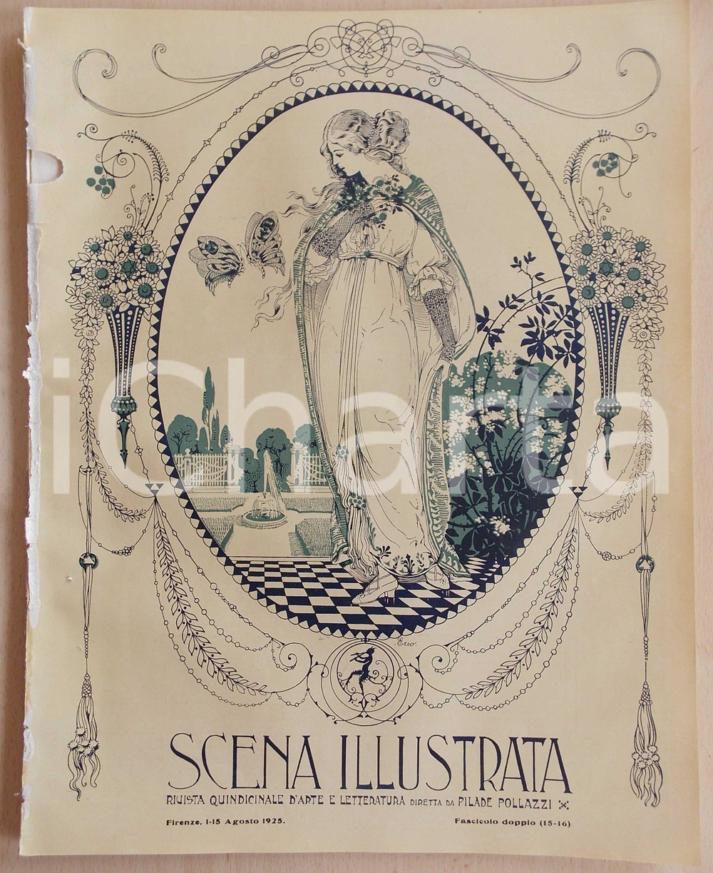 Giornale, rivista storica 1925 SCENA ILLUSTRATA Napoleone gastronomo Rivista nÂ° 1516 ill. ANICHINI 1