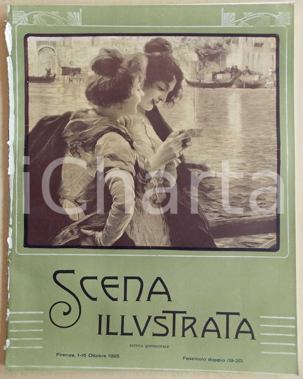 Giornale, rivista storica 1925 SCENA ILLUSTRATA Nouma HAWA domatrice di leoni Rivista nÂ° 1920 1